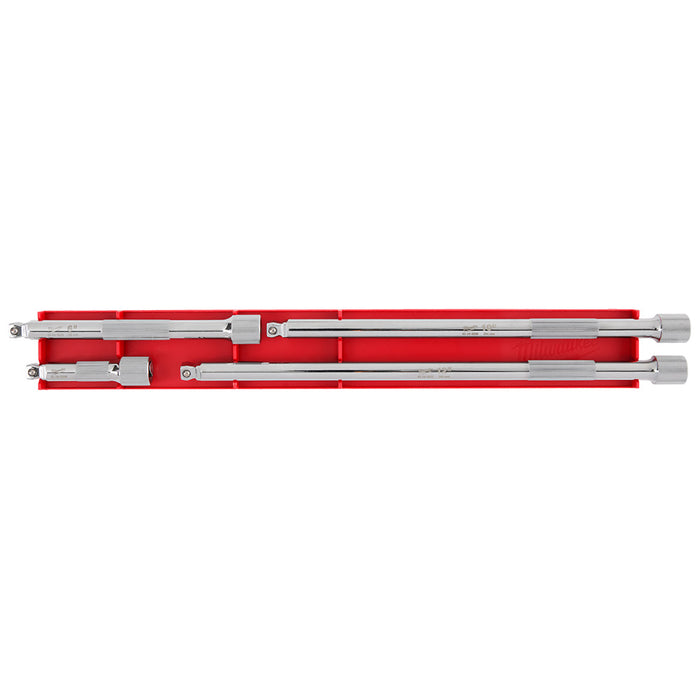 Ensemble de 4 rallonges articulées à prise 3/8"