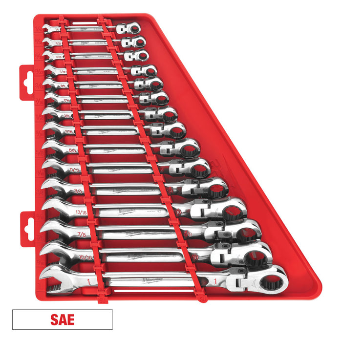 Ensemble de 15 clés combinées hexagonales - SAE