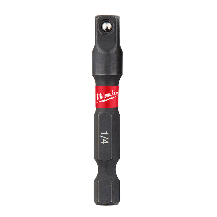Adaptateur pour embouts Shockwave 1/4" hex à 1/4" carré