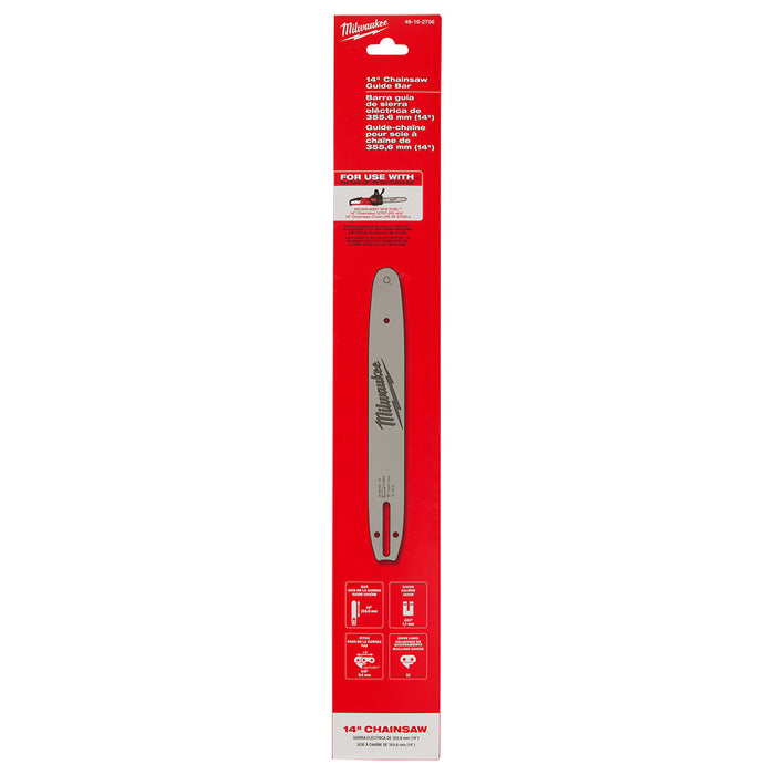 Barre de guide-chaîne tronçonneuse 14"