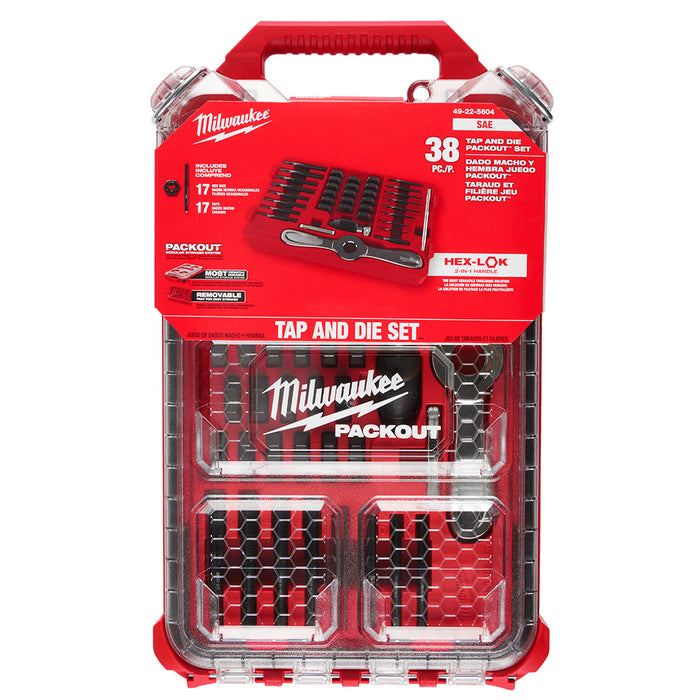 Ensemble de tarauds et filières SAE Packout - 38 pièces