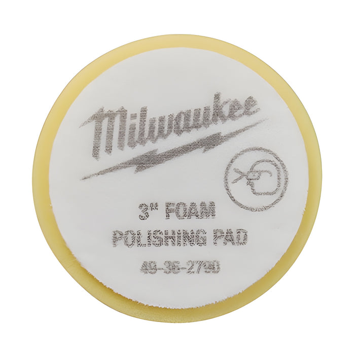 Tampon de polissage en mousse jaune de 3"