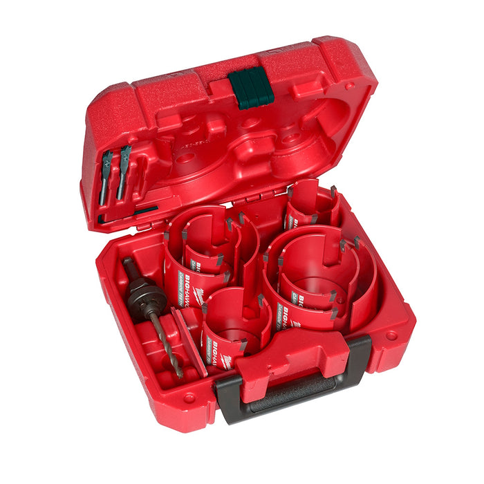 Ensemble de 10 scies emporte-pièce BIG HAWG™ avec dents en carbure