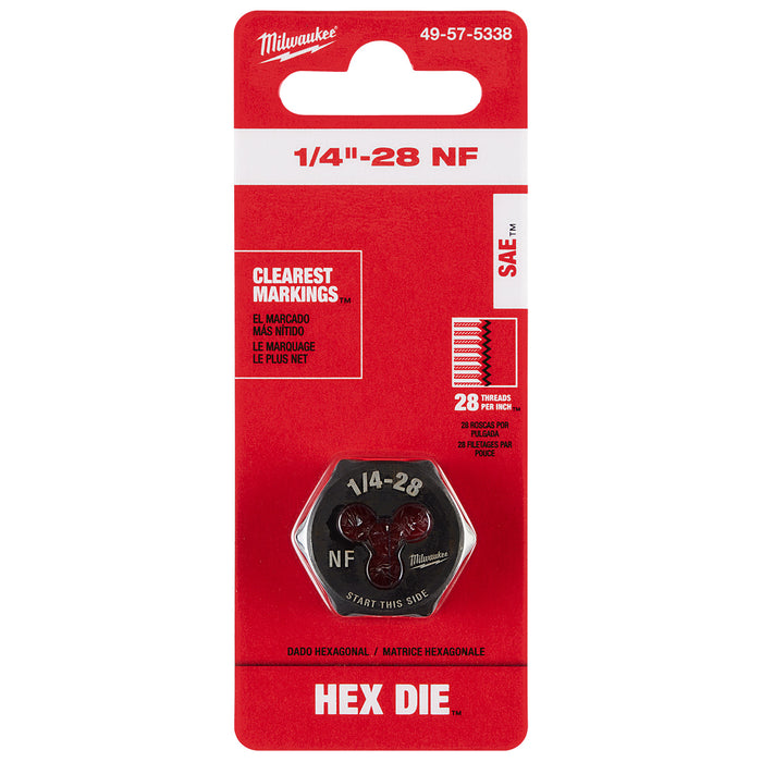 Filière hexagonale 1/4"-28