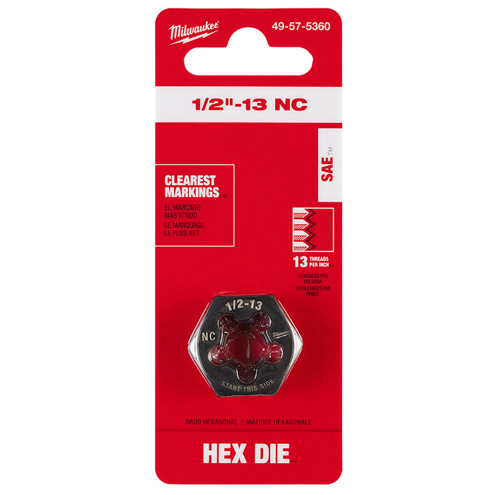 Filière hexagonale de 1" - 1/2" X 13NC