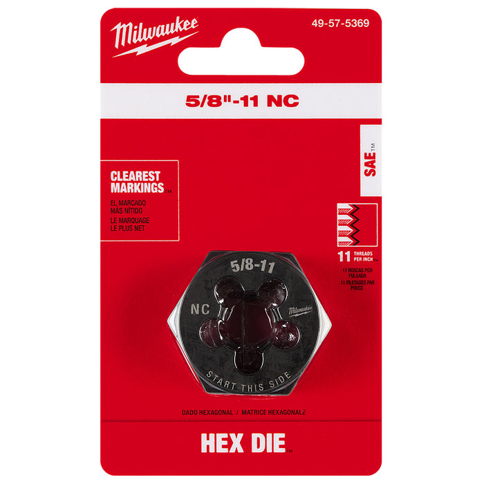 Filière hexagonale de 1-7/16" - 5/8" X 11NC