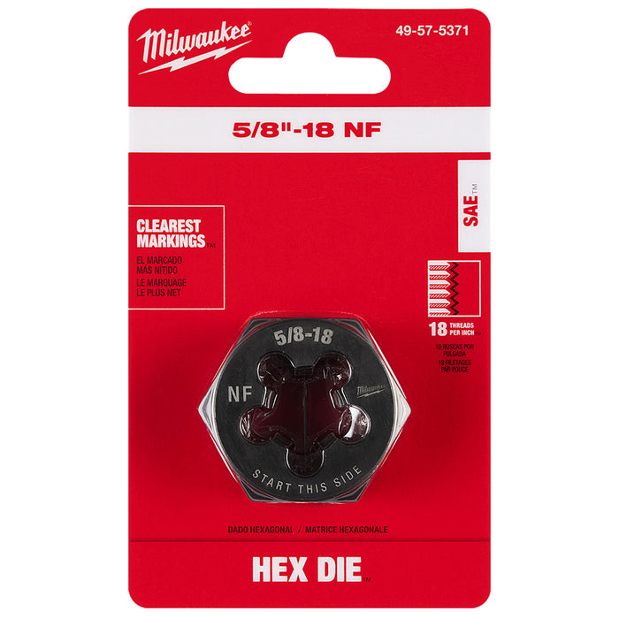 Filière hexagonale de 1-7/16" - 5/8" X 18NF