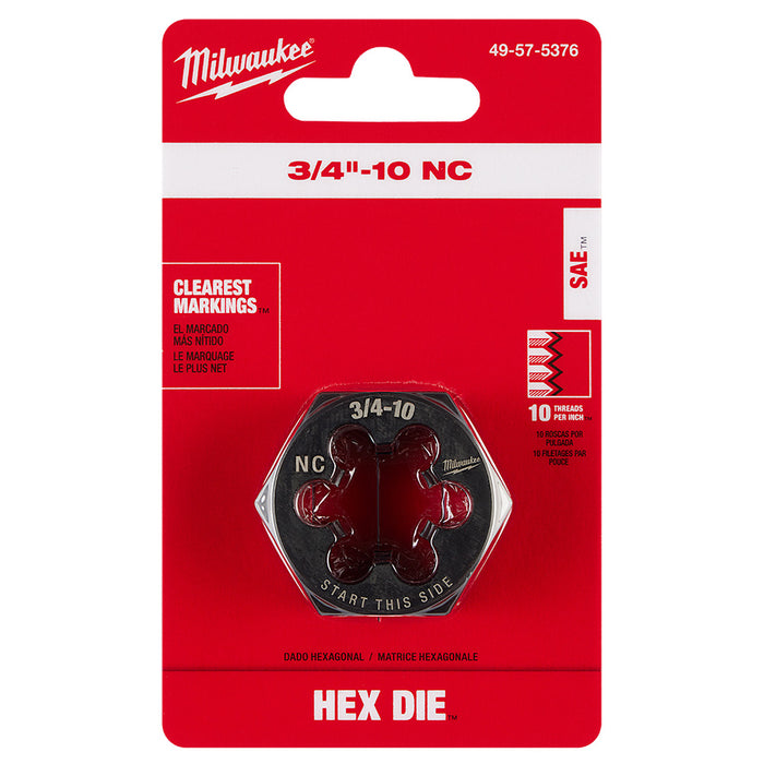Filière hexagonale de 1-7/16" - 3/4" X 10NC