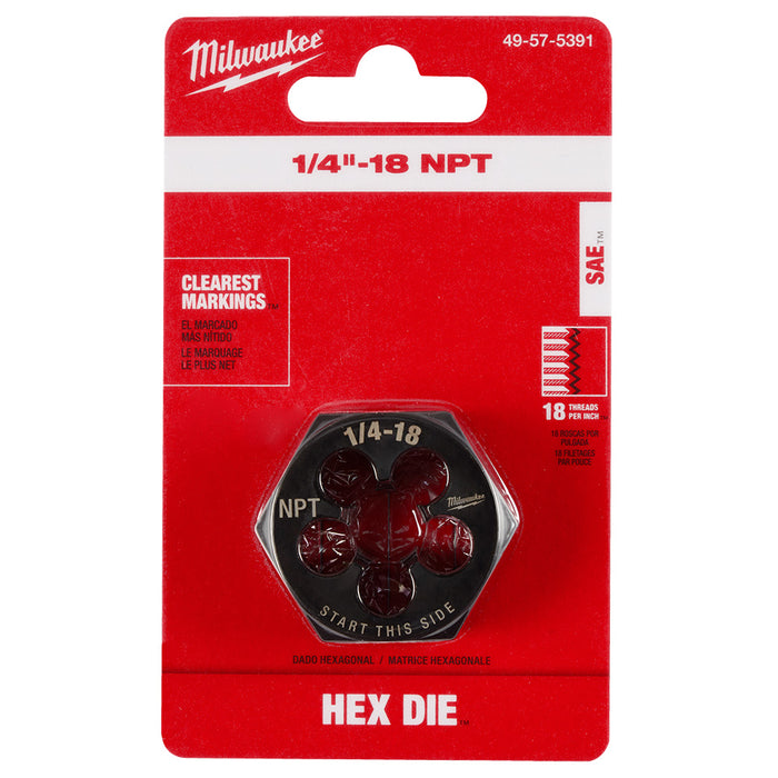 Filière hexagonale de 1-7/16" - 1/4" X 18NPT