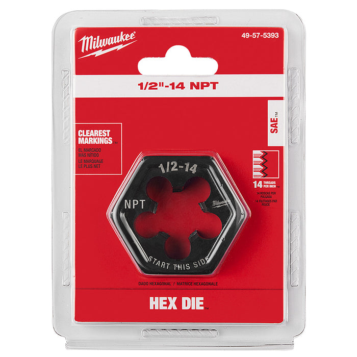 Filière hexagonale de 2-1/6"- 1/2" X 14NPT