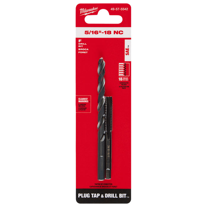 Ensemble de taraud 5/16"-18 et foret #F