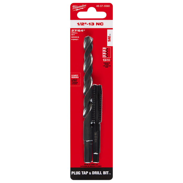 Ensemble de taraud 1/2"-13 et foret 27/64"