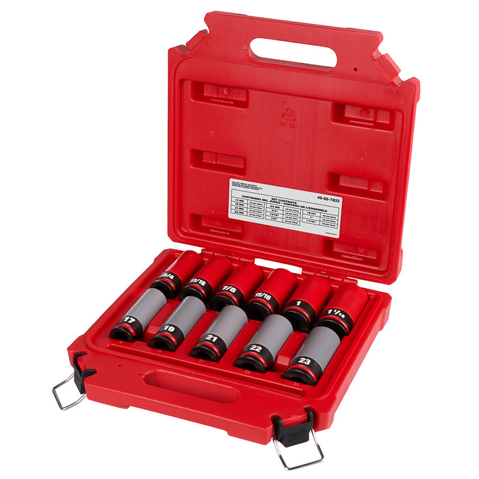 Ensemble de 11 douilles à chocs pour écrous de roues à prise 1/2" - SAE et métrique