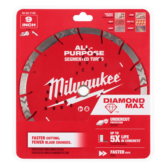 Lame au diamant Turbo segmentée 9"