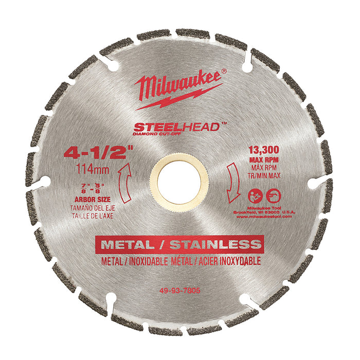 Lame au diamant pour métal et acier inoxydable 4-1/2"
