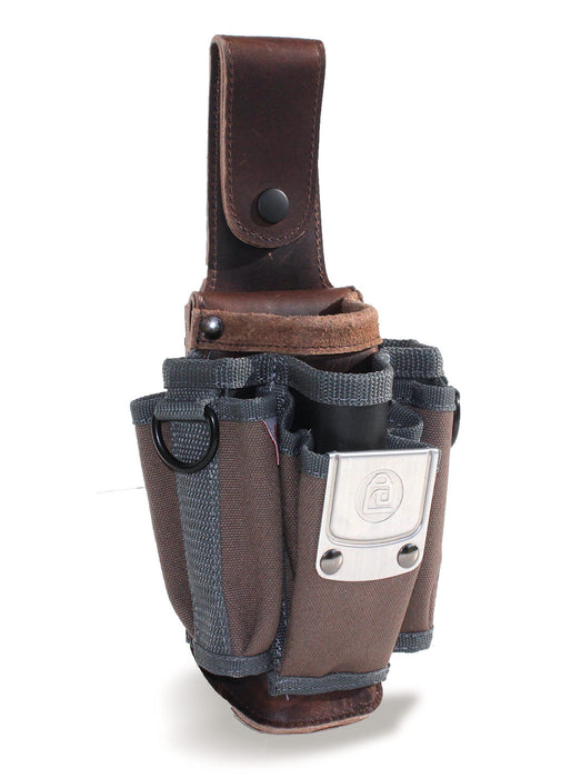 Porte-outils 11 pochettes, renforcé en cuir