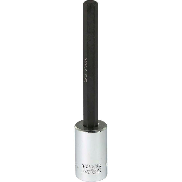 Douille à embout hexagonal long à prise 3/8" (7.0 mm x 100 mm)