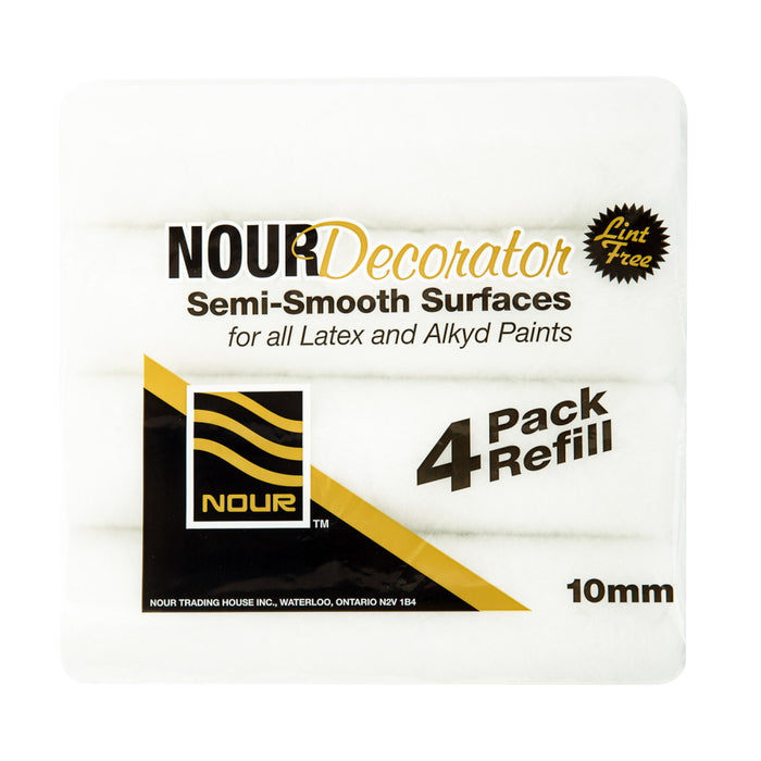 Paquet de 4 manchons 9.5" 10mm sans charpie