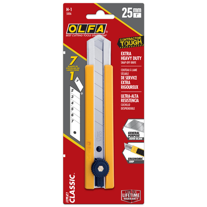 Couteau utilitaire ultra-robuste 25mm