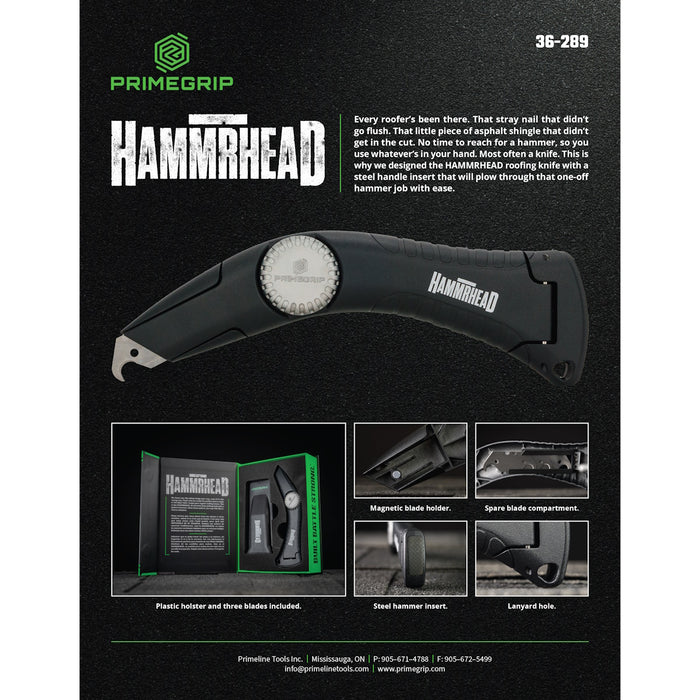 Couteau pour couvreur HAMMERHEAD