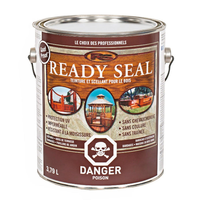 Teinture et scellant Ready Seal - Brun marron - 3.78 L