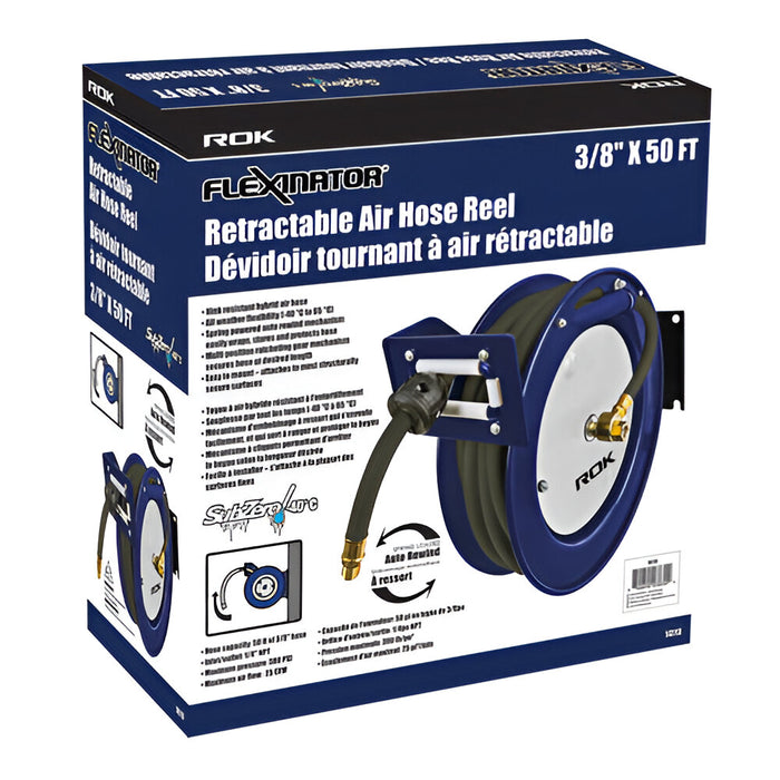 Boyau à air hybride avec dévidoir 3/8" X 25'
