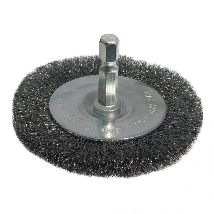 Brosse abrasive métallique 2" - Finition rugueuse