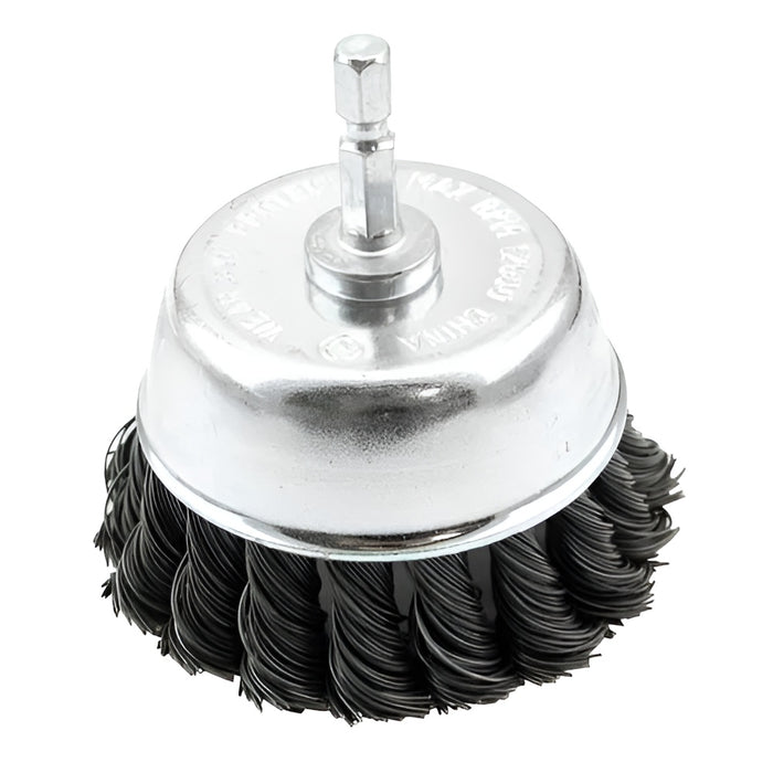 Brosse abrasive de coupe torsadée de finition 2"