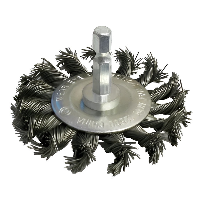 Brosse abrasive circulaire torsadée 3"