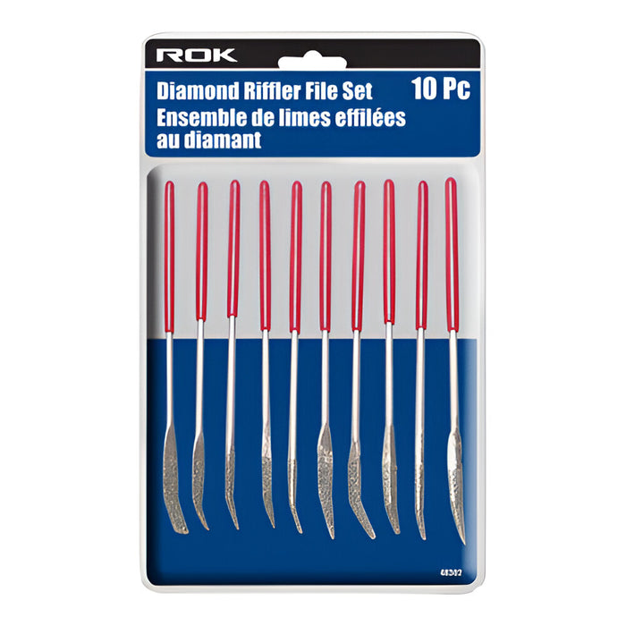 Ensemble de 10 limes au diamant