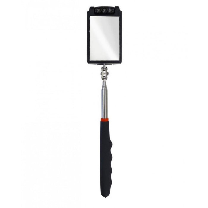 Miroir d'inspection télescopique avec 3 lumières DEL