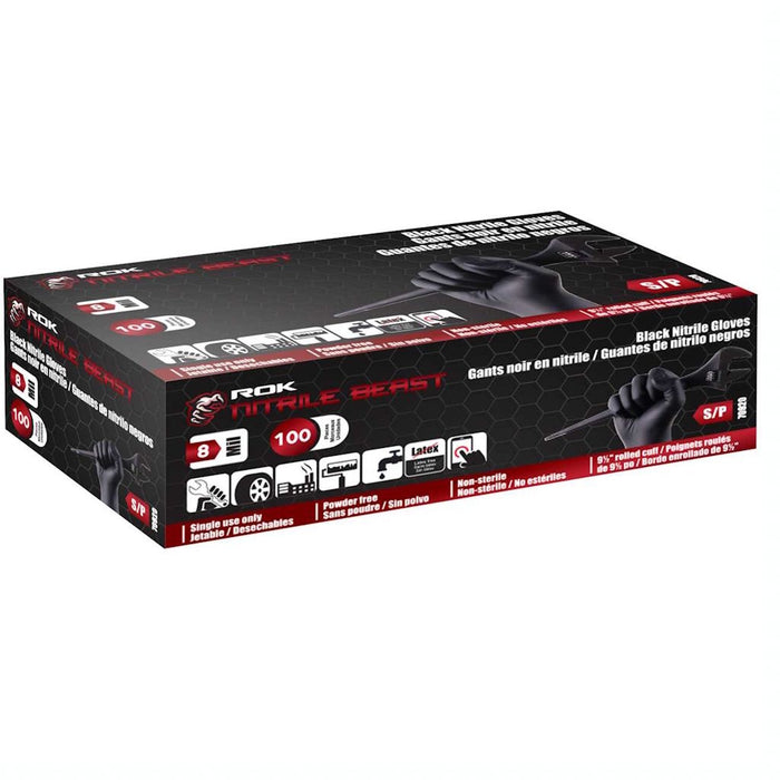 Gant en nitrile 8mil - Noir - ROK