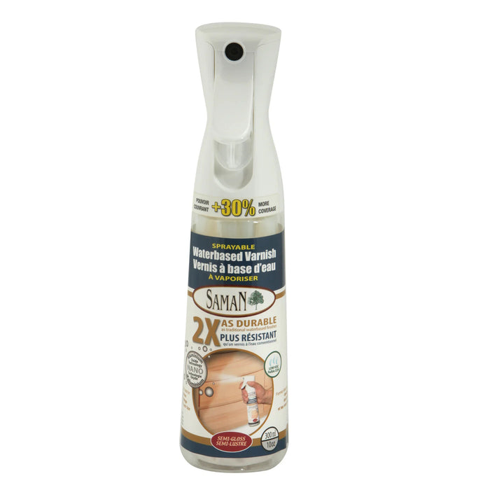 Vernis intérieur à base d"eau aérosol - Clair - Semi-lustré - 300 mL