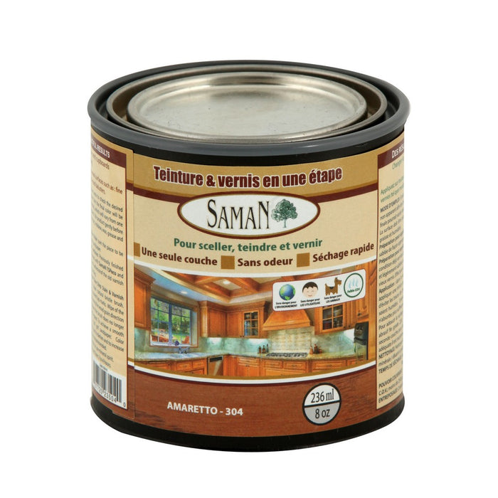 Teinture et vernis tout-en-un - Amaretto - 236 mL