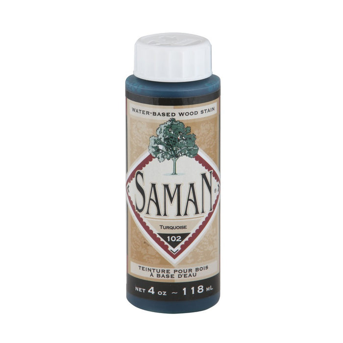 Teinture pour bois à base d'eau - Turquoise - 118 mL