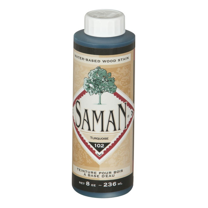 Teinture pour bois à base d'eau - Turquoise - 236 mL