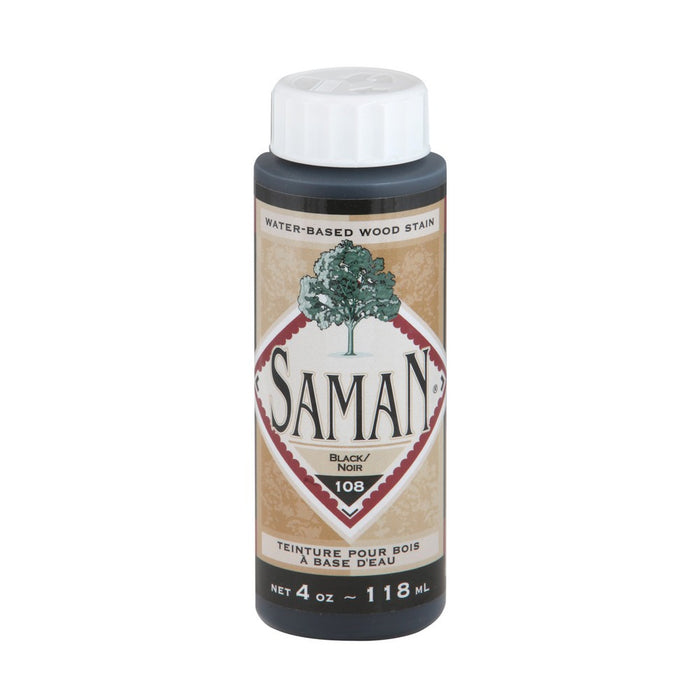 Teinture pour bois à base d'eau - Noir - 118 mL