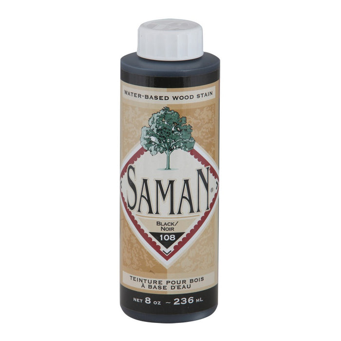 Teinture pour bois à base d'eau - Noir - 236 mL