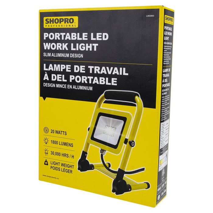 Lampe de travail portative avec tête inclinable 20W