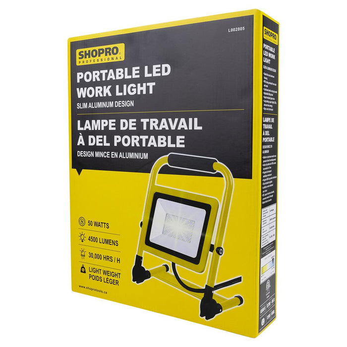 Lampe de travail portative avec tête inclinable 50W