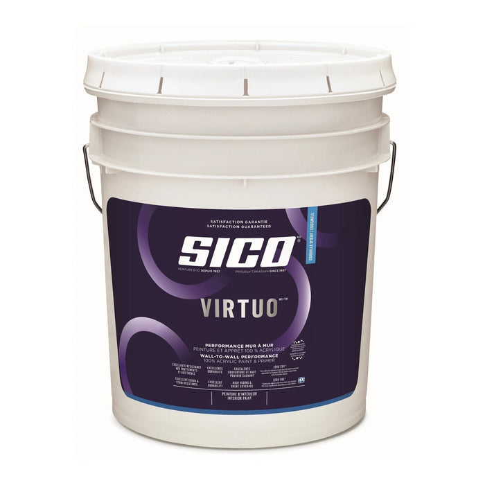 Peinture intérieure acrylique - Sico Virtuo - Base 1 coquille d'oeuf - 18.9 L