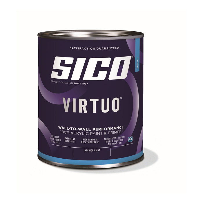 Peinture intérieure acrylique - Sico Virtuo - Base 1 coquille d'oeuf - 3.78 L