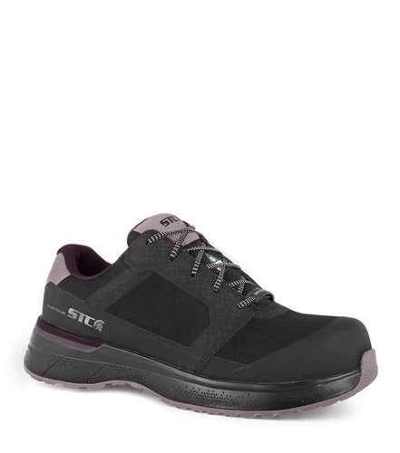 Chaussure de sécurité LadyFit - Noir/Mauve - STC