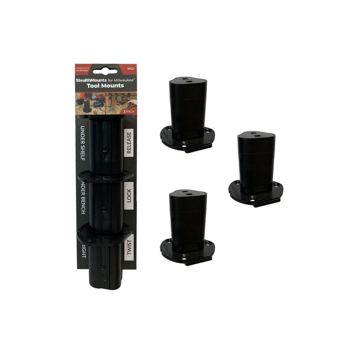 Supports pour outils Milwaukee M12 - Noir