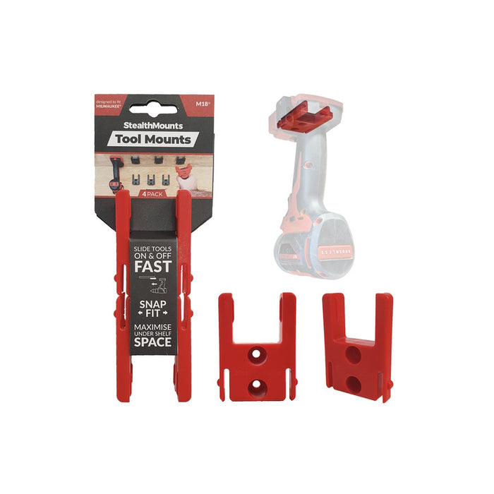 Supports pour outils Milwaukee M18 - Rouge