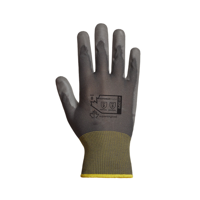 Gants SuperiorTouch® en nylon cal. 13, gris, enduits en polyuréthane