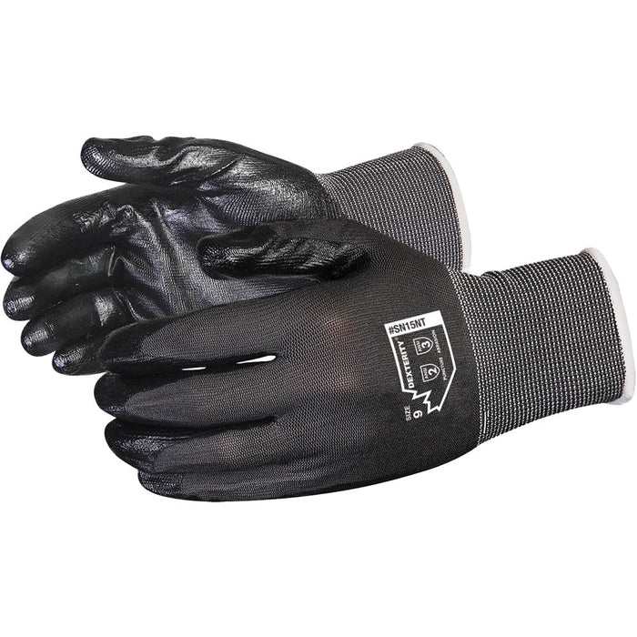 Gant de polyester enduit de nitrile DexterityMD, Calibre 15 - SuperiorGlove