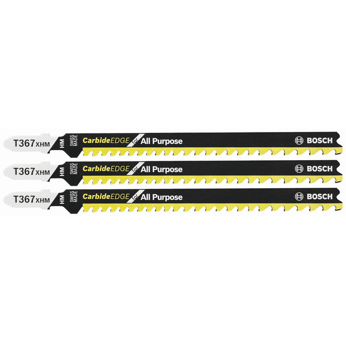 Pqt. 3 lames Edge au carbure tout-usage, en «T» (5-1/4"x5-7dpp)