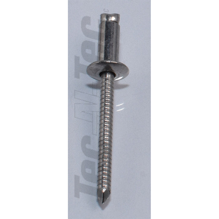 Rivets en acier inoxydable 3/16" X 1/4" - Paquet de 100