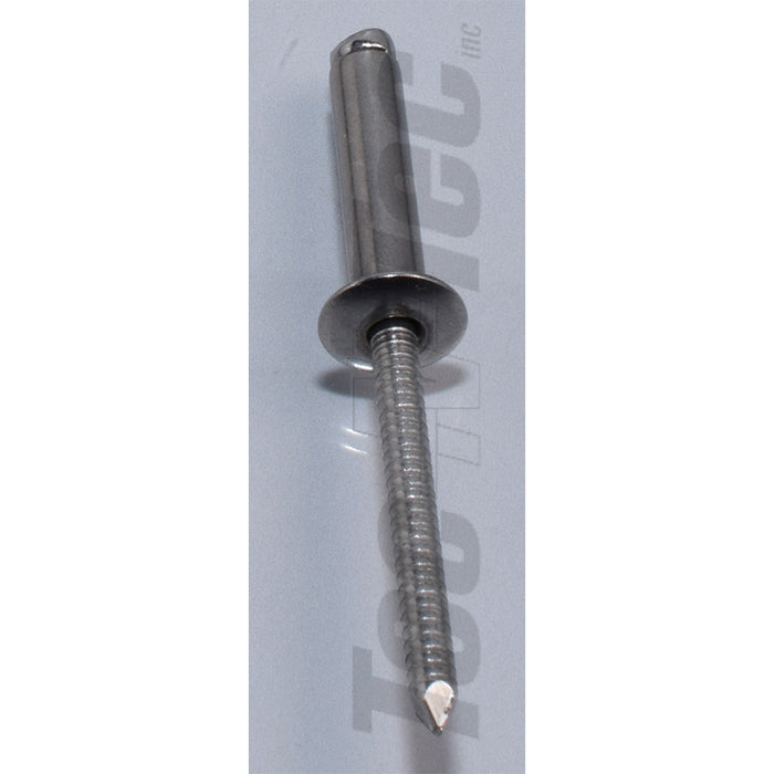 Rivets en acier inoxydable 3/16" X 1/2" - Paquet de 100